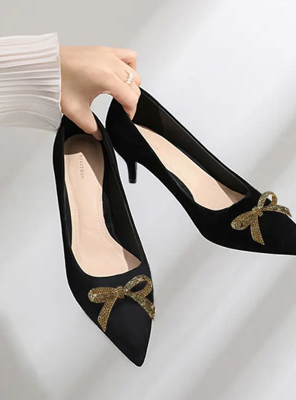 KissICON Black(5cm) / 34 Flat Shoes Women's Spring Autumn New 2023 French