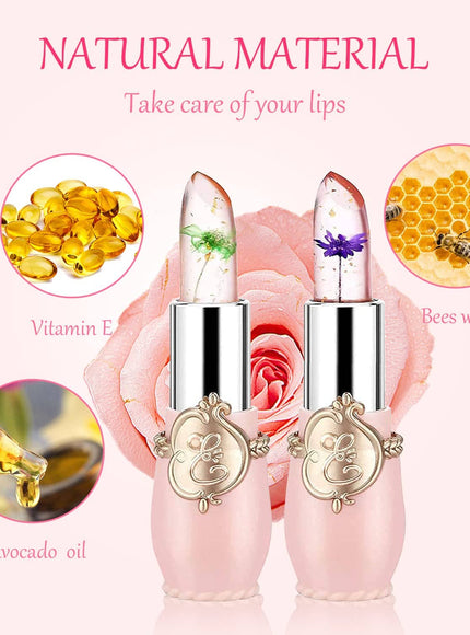 KissICON Black 6 Pcs In One Set KissIcon Jelly Lipstick - Long Lasting Peach Flavor