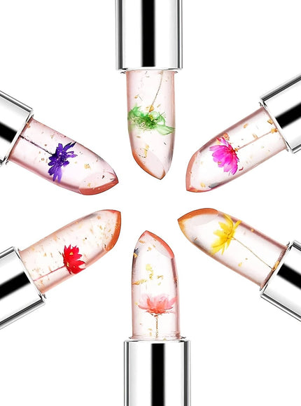 KissICON Black 6 Pcs In One Set KissIcon Jelly Lipstick - Long Lasting Peach Flavor
