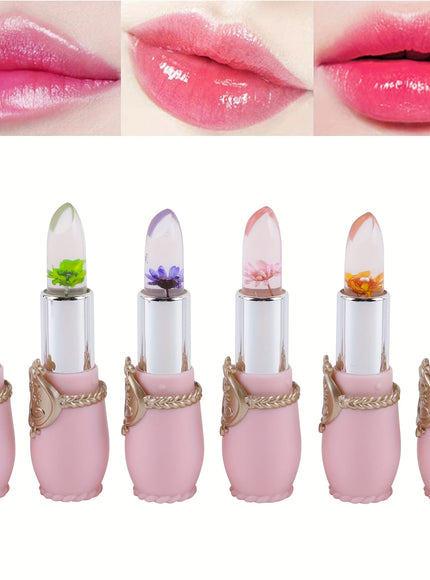 KissICON Black 6 Pcs In One Set KissIcon Jelly Lipstick - Long Lasting Peach Flavor