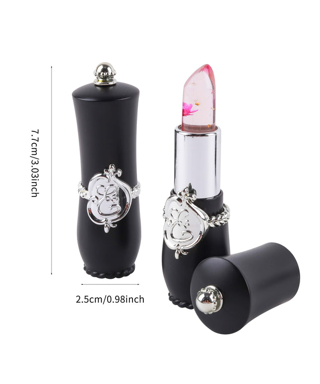 KissICON Black 6 Pcs In One Set KissIcon Jelly Lipstick - Long Lasting Peach Flavor