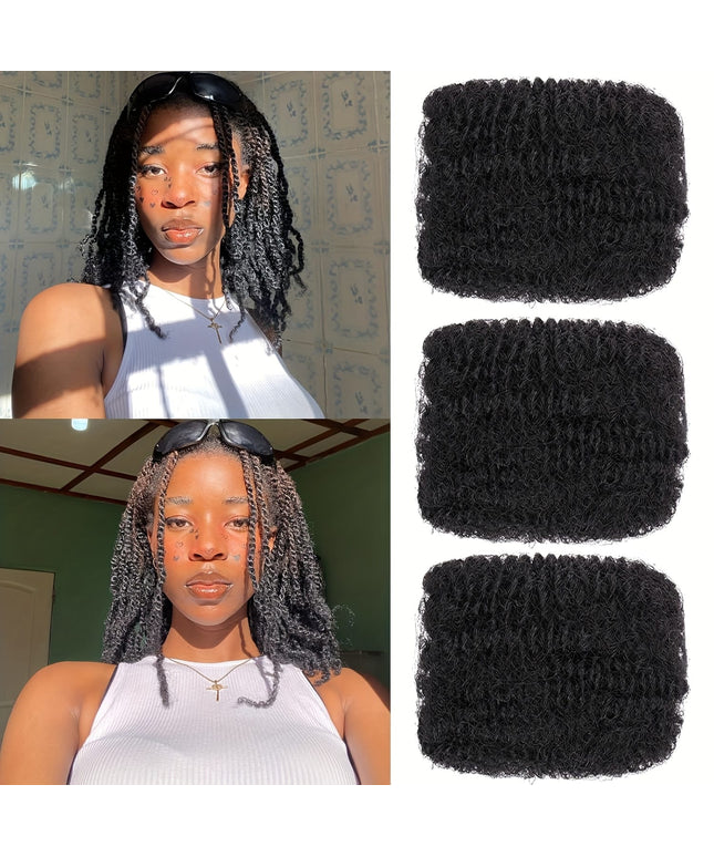 KissICON Black / 8inch KissIcon Afro Kinky Curly Hair 16 Inch -