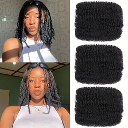 KissICON Black / 8inch KissIcon Afro Kinky Curly Hair 16 Inch -