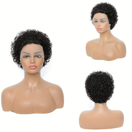 KissICON Black / 8inch Kissicon Short Pixie Cut Curly Lace