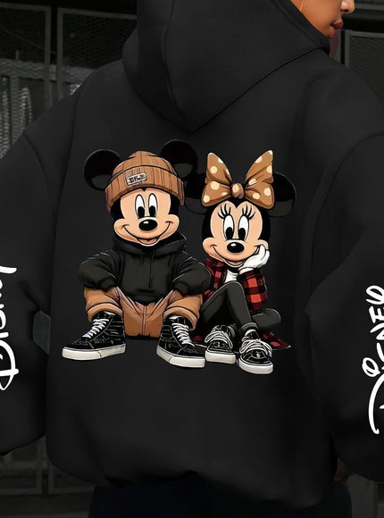 jkthpu-45 Black A / UK 16 Plus Size - Disney Mickey & Minnie Mouse
