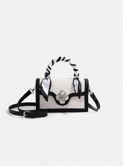 KissICON Black and White Square Mini Unique Multi-match Crossbody – Commuting