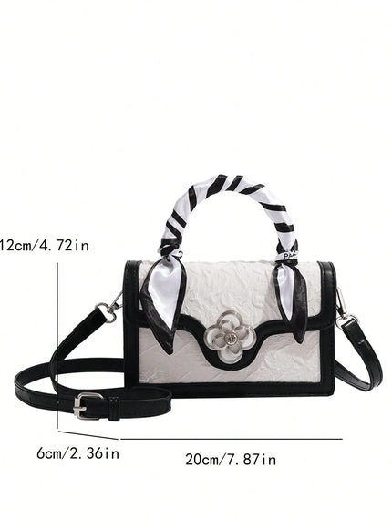 KissICON Black and White Square Mini Unique Multi-match Crossbody – Commuting