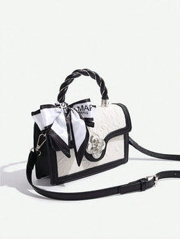 KissICON Black and White Square Mini Unique Multi-match Crossbody – Commuting