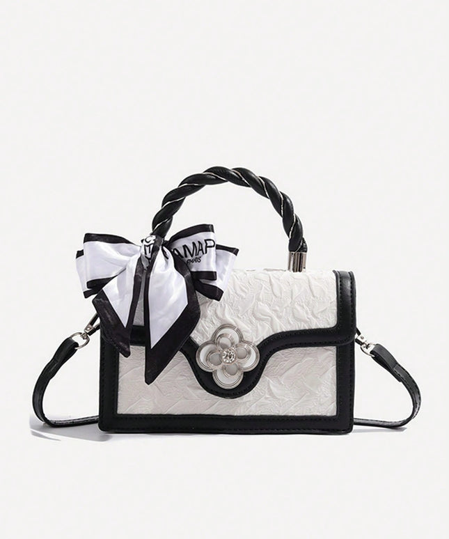 KissICON Black and White Square Mini Unique Multi-match Crossbody – Commuting