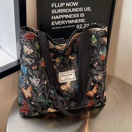 KissICON black big Canvas Tote – Fashionable Work Commuter