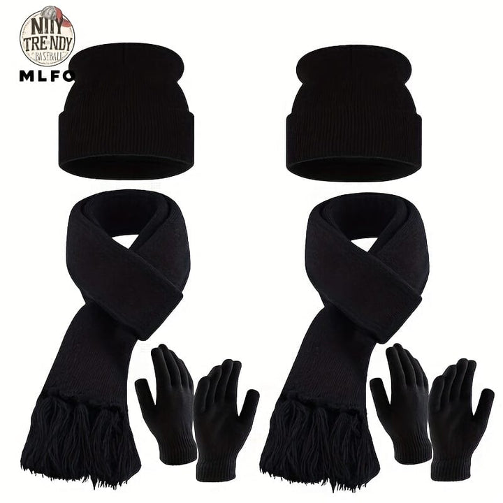Cozy Knit Hat Scarf Glove Set for Everyday Comfort