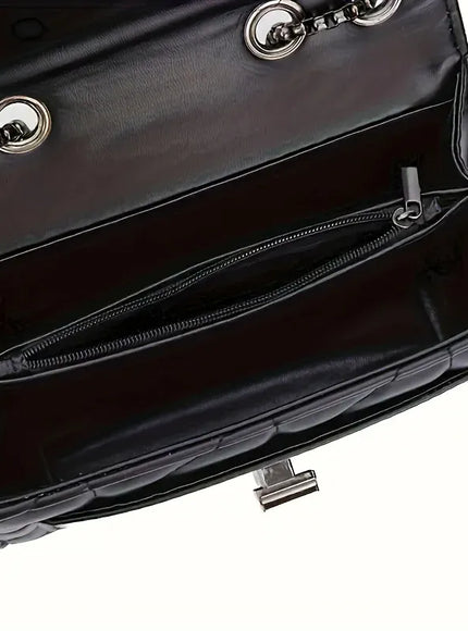 KissICON black Black Mini Plaid Messenger Adjustable Shoulder Strap