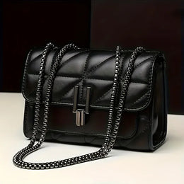 KissICON black Black Mini Plaid Messenger Adjustable Shoulder Strap