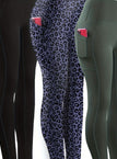 Black/blue Leopard Print/green / UK 16