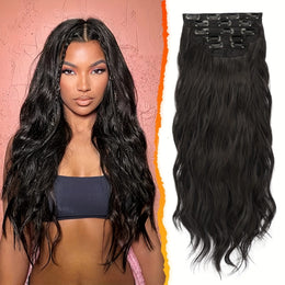 KissICON Black Brown / 18inch KissIcon BARSDAR Wavy Hair Extensions - 18in Thick