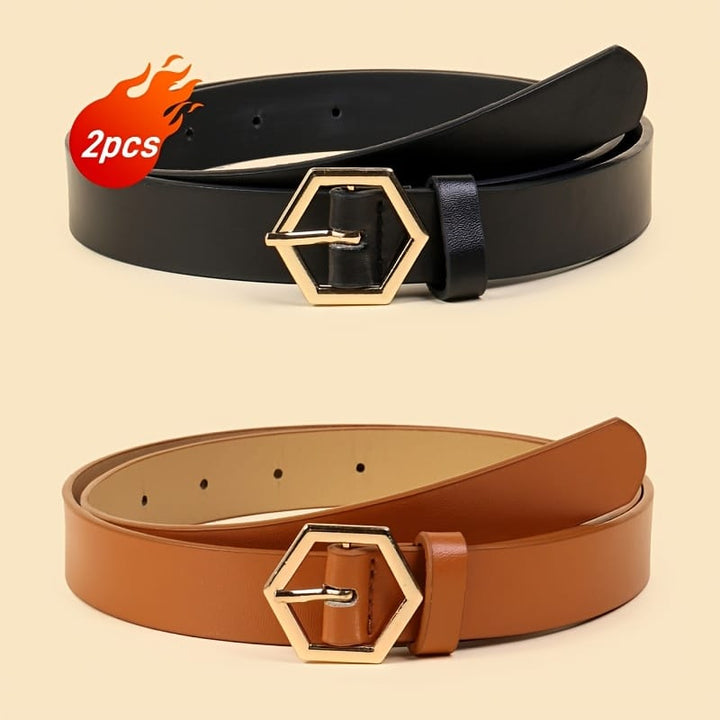 Chic Geometric MultiStripe Waist Belts 23 Pcs