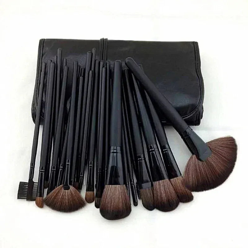 KissICON Black / CHINA KissIcon 24 Pcs Makeup Brush Set - Pro