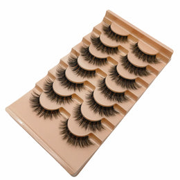 KissICON BLACK / D / 0.07mm|12mm 💋 Natural 3D Curly False Eyelashes - Effortless