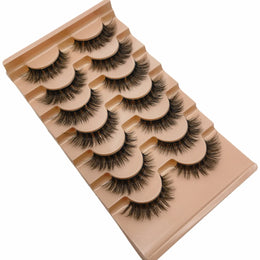 KissICON BLACK / D / 0.07mm|12mm 💋 Natural 3D Curly False Eyelashes - Effortless