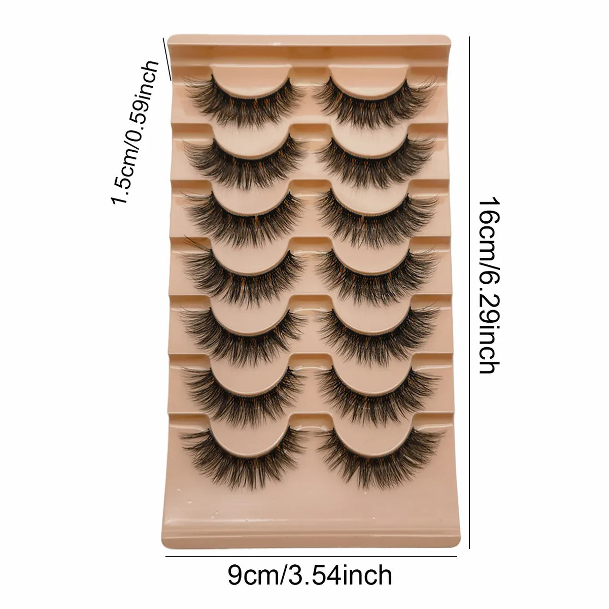 KissICON BLACK / D / 0.07mm|12mm 💋 Natural 3D Curly False Eyelashes - Effortless