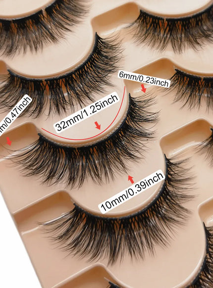 KissICON BLACK / D / 0.07mm|12mm 💋 Natural 3D Curly False Eyelashes - Effortless