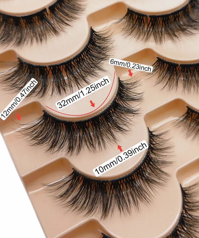 KissICON BLACK / D / 0.07mm|12mm 💋 Natural 3D Curly False Eyelashes - Effortless