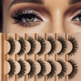 KissICON BLACK / D / 0.07mm|12mm 💋 Natural 3D Curly False Eyelashes - Effortless