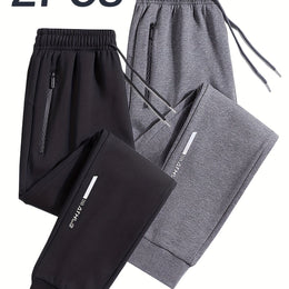 KissICON Black+dark Gray / UK 40-42 2pc Mens Reflective Jogger Set AllSeason Outdoor Comfort