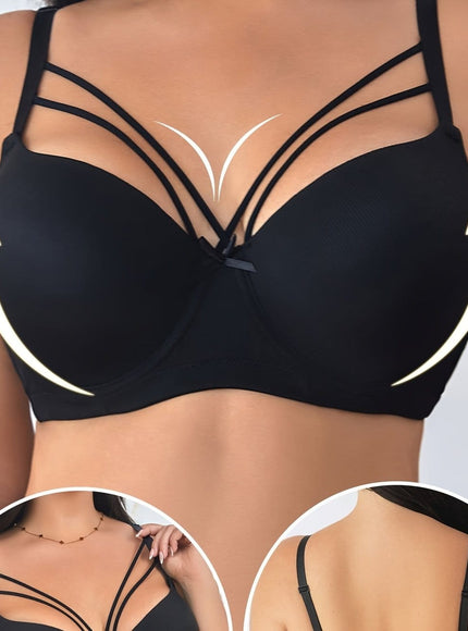 KissICON Black / EU 85C Women's Curve Bras – Underwire Full Coverage