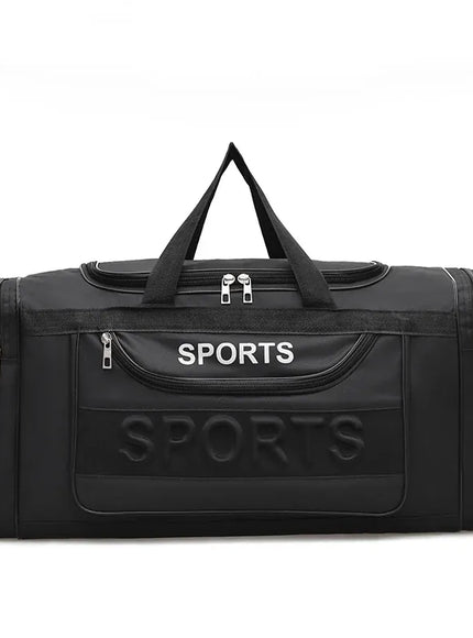 KissICON black ExtraLarge MultiPocket Crossbody Travel Luggage Bag