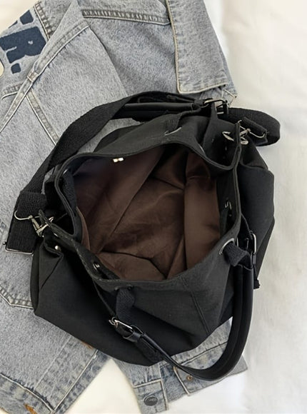 KissICON Bags Black FENTY Logo Black Canvas Tote & Crossbody Bag