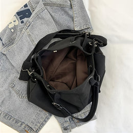 KissICON Bags Black FENTY Logo Black Canvas Tote & Crossbody Bag
