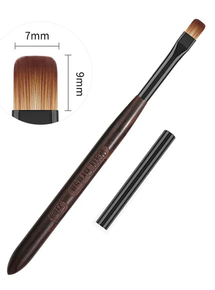 KissICON Black-flat circular KissIcon Phototherapy Nail Pen UV Gel Brush Pro