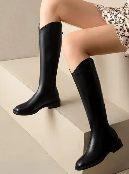 KissICON black fleece / 35 Shoes for Women 2024 Autumn Fashion New V-mouth