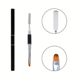 KissICON black Gel Brush and Picker 2in1 Nail Tool -