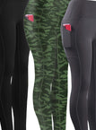 Black/green Camouflage/grey / UK 16