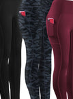 Black/grey Camouflage/burgundy / UK 16