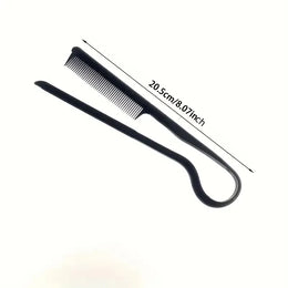 KissICON black Hairdressing V-Comb Messy Hair Finishing Splint - Wig