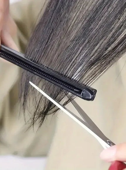 KissICON black Hairdressing V-Comb Messy Hair Finishing Splint - Wig