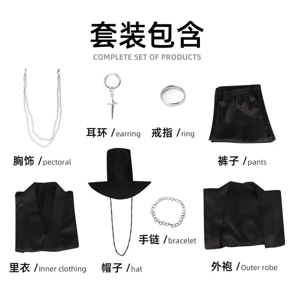 KissICON black / Kids height130-140cm Halloween Men's Costumes Include Costumes, Coats, Pants, Headgear and Accessories, Halloween Costumes, Themed Party Costumes for