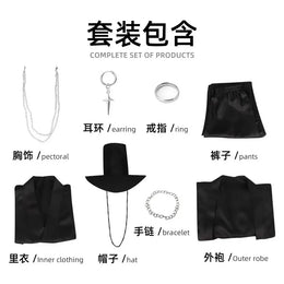KissICON black / Kids height130-140cm Halloween Men's Costumes Include Costumes, Coats, Pants, Headgear and Accessories, Halloween Costumes, Themed Party Costumes for