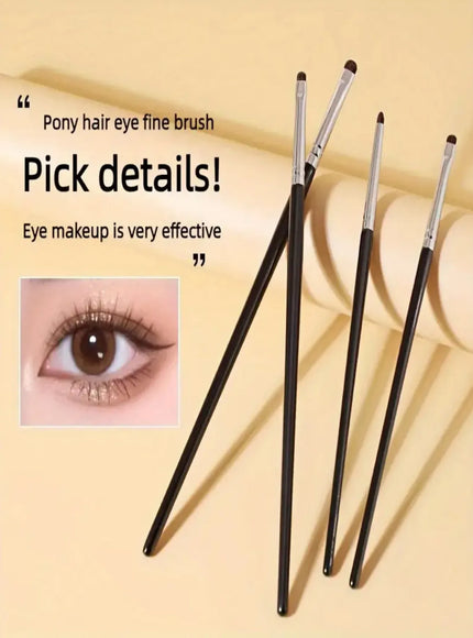 KissICON black KissIcon 4 Piece Eye Brush Set - Synthetic