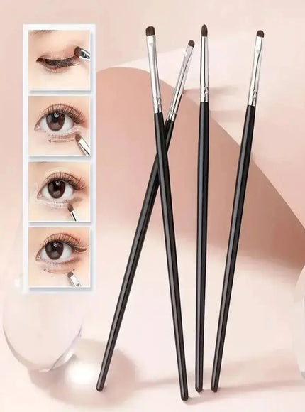 KissICON black KissIcon 4 Piece Eye Brush Set - Synthetic