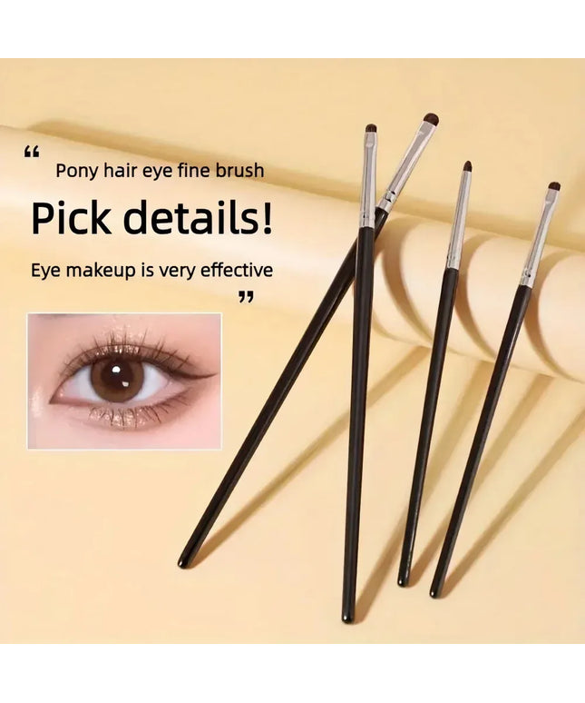 KissICON black KissIcon 4 Piece Eye Brush Set - Synthetic