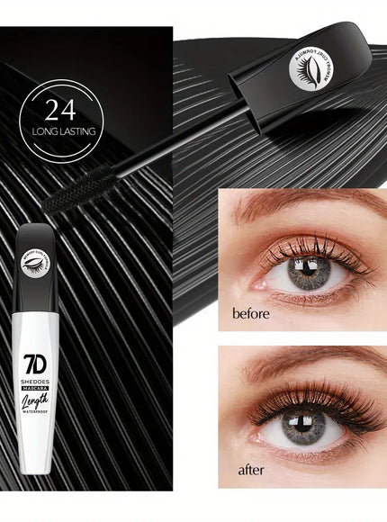 KissICON Black KissIcon 7D Mascara – Waterproof Smudge-Proof Easy Removal