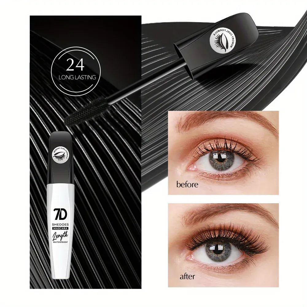 KissICON Black KissIcon 7D Mascara – Waterproof Smudge-Proof Easy Removal