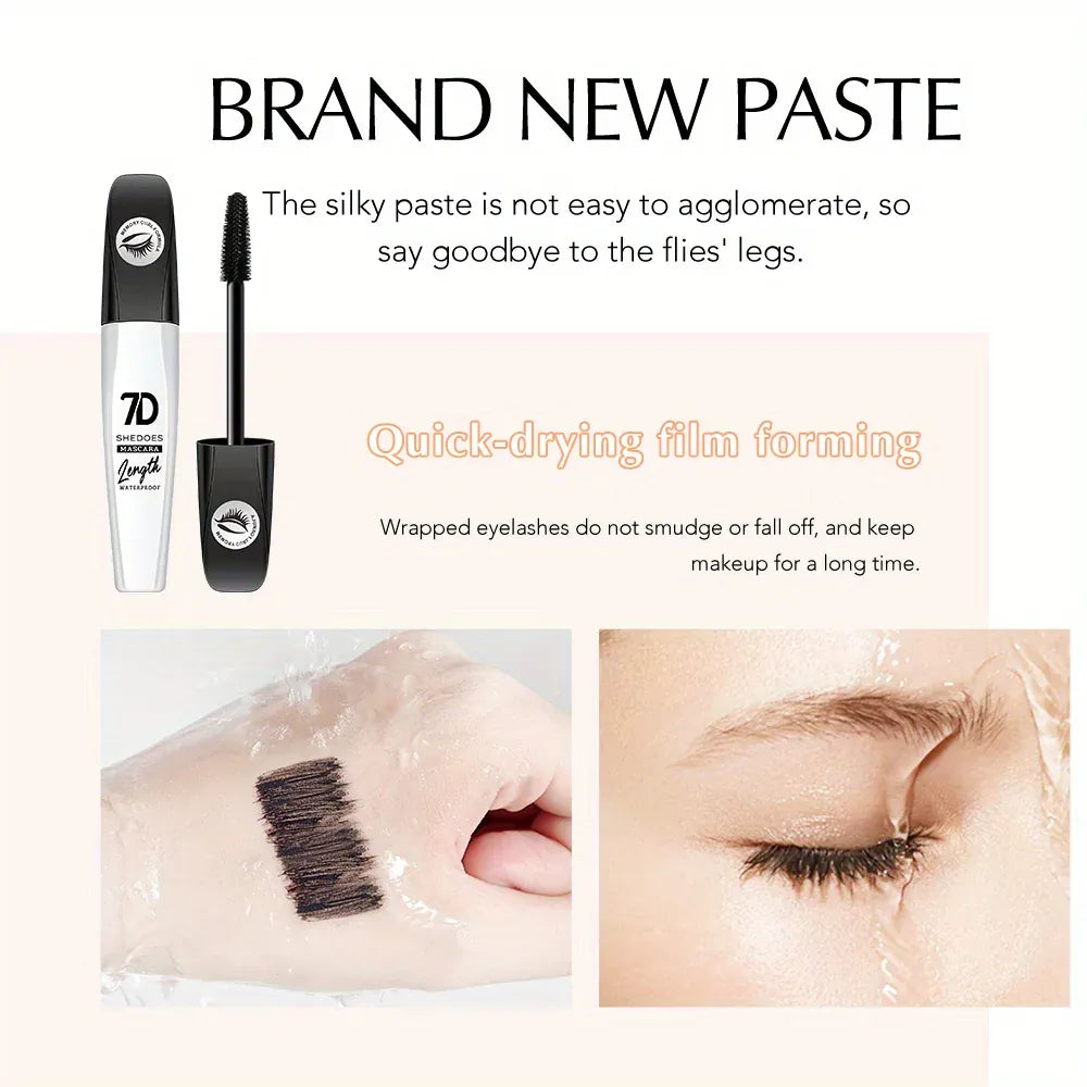 KissICON Black KissIcon 7D Mascara – Waterproof Smudge-Proof Easy Removal