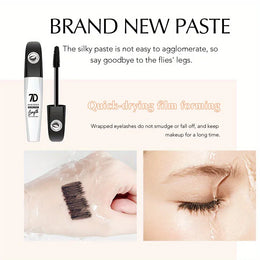 KissICON Black KissIcon 7D Mascara – Waterproof Smudge-Proof Easy Removal