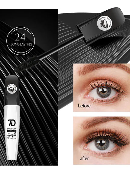 KissICON Black KissIcon 7D Mascara – Waterproof Smudge-Proof Easy Removal