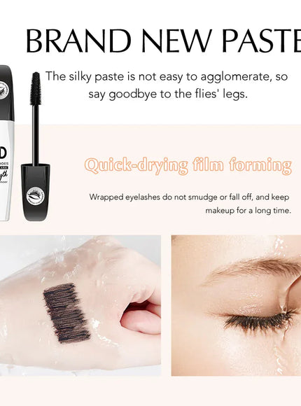 KissICON Black KissIcon 7D Mascara – Waterproof Smudge-Proof Easy Removal